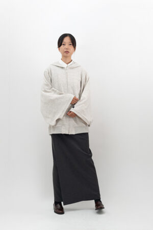 着物ラップスカート Around 【濃灰】