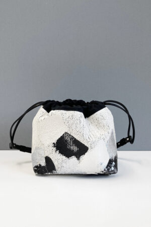 Drawstring Bag - OffWhite / freely painting